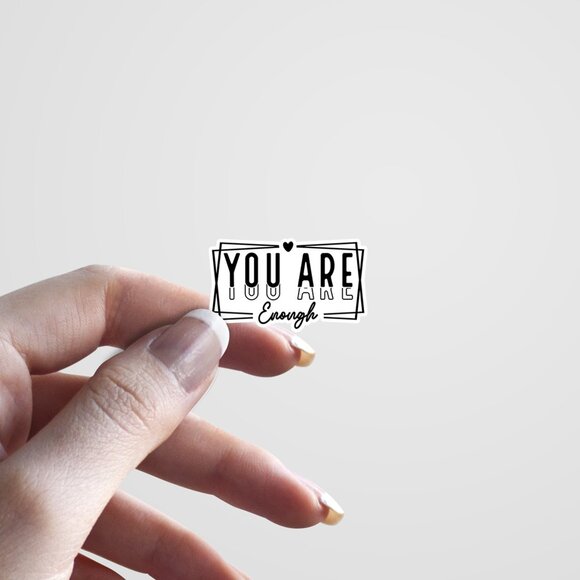3pc - "You Are Enough" Sticker Pack – Water Bottle, Tumbler, Laptop - Picture 3 of 8